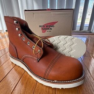 Red Wing Iron Ranger Heritage Cap-Toe Leather Boots #8089 Oro Brown Men’s 11 D